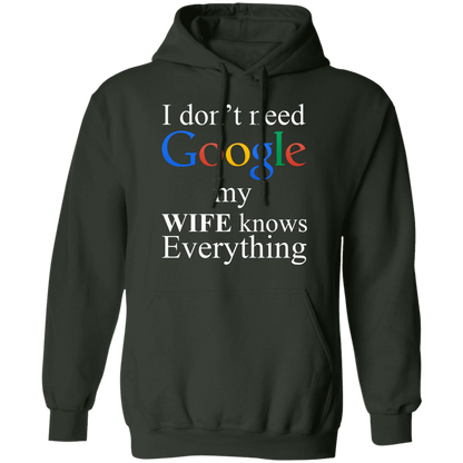 I Don't Need Google My Wife Knows Everything Apparel