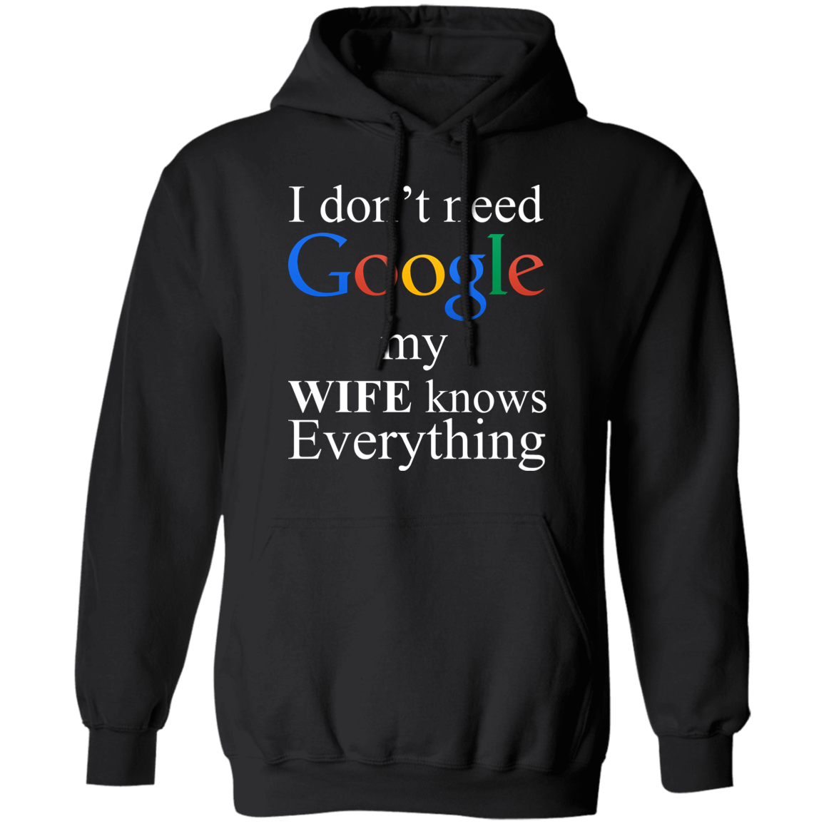 I Don't Need Google My Wife Knows Everything Apparel