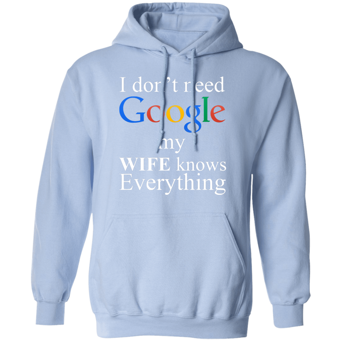 I Don't Need Google My Wife Knows Everything Apparel