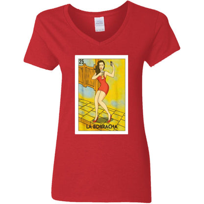 LA Borracha. V-Neck T-Shirt