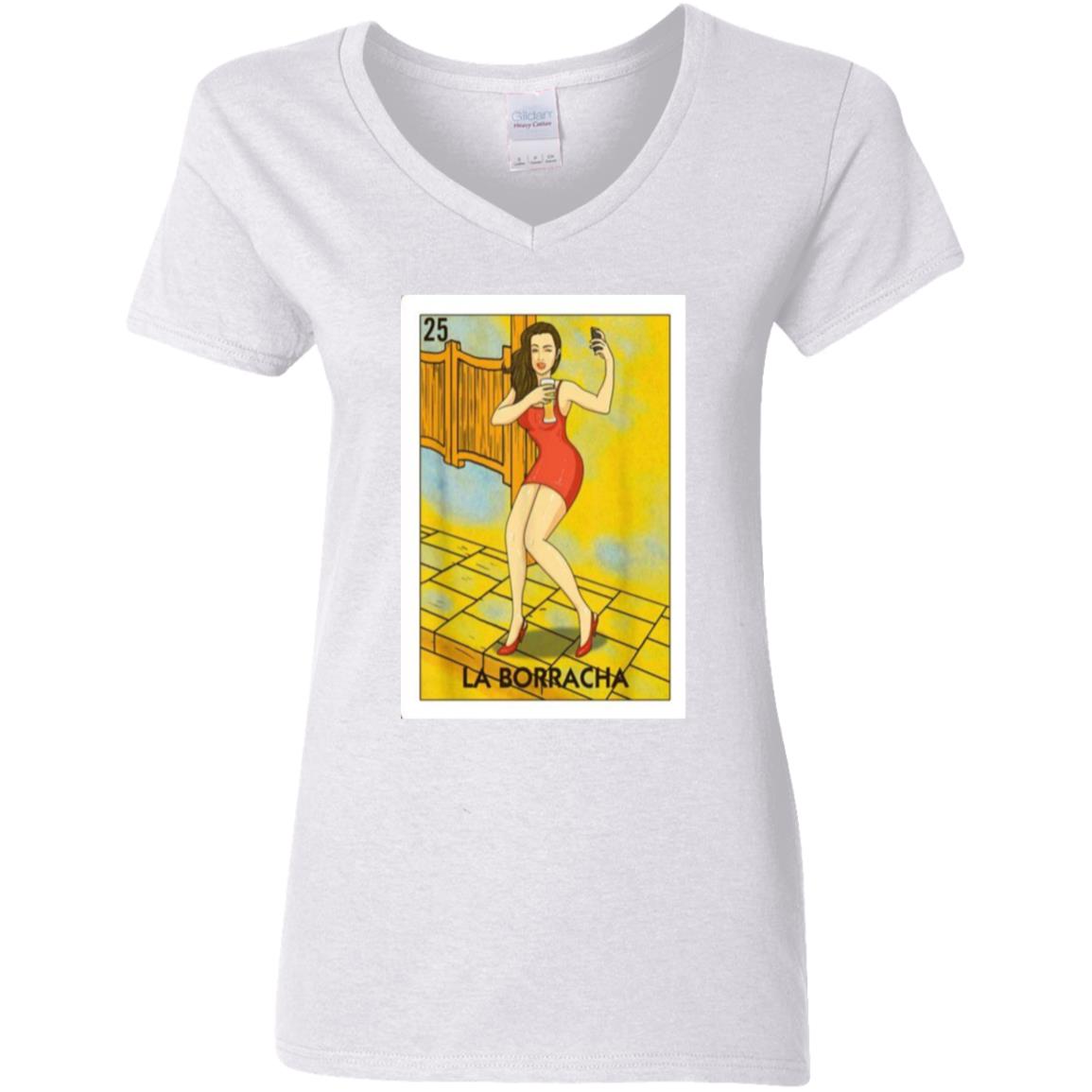 LA Borracha. V-Neck T-Shirt