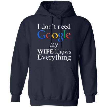 I Don't Need Google My Wife Knows Everything Apparel