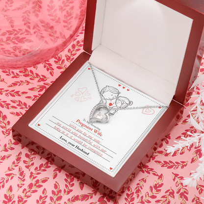 To My Amazing Pregnant Wife | With You By My Side (Forever Love Necklace)