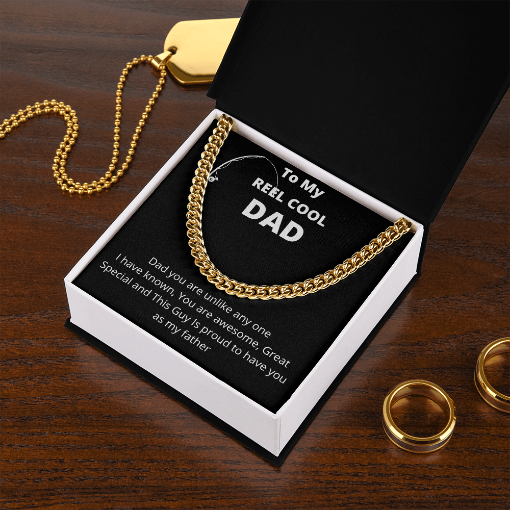 To My Reel Cool Dad | Cuban Link Chain