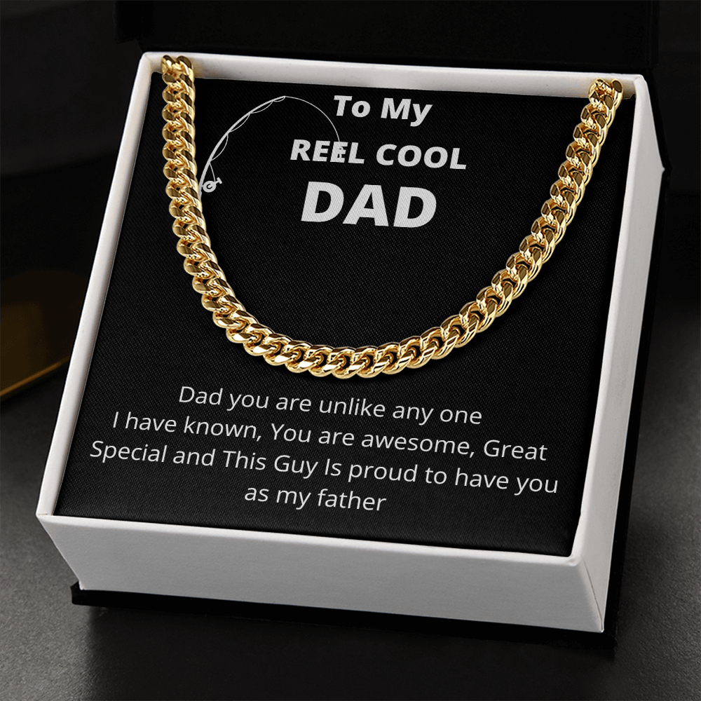 To My Reel Cool Dad | Cuban Link Chain