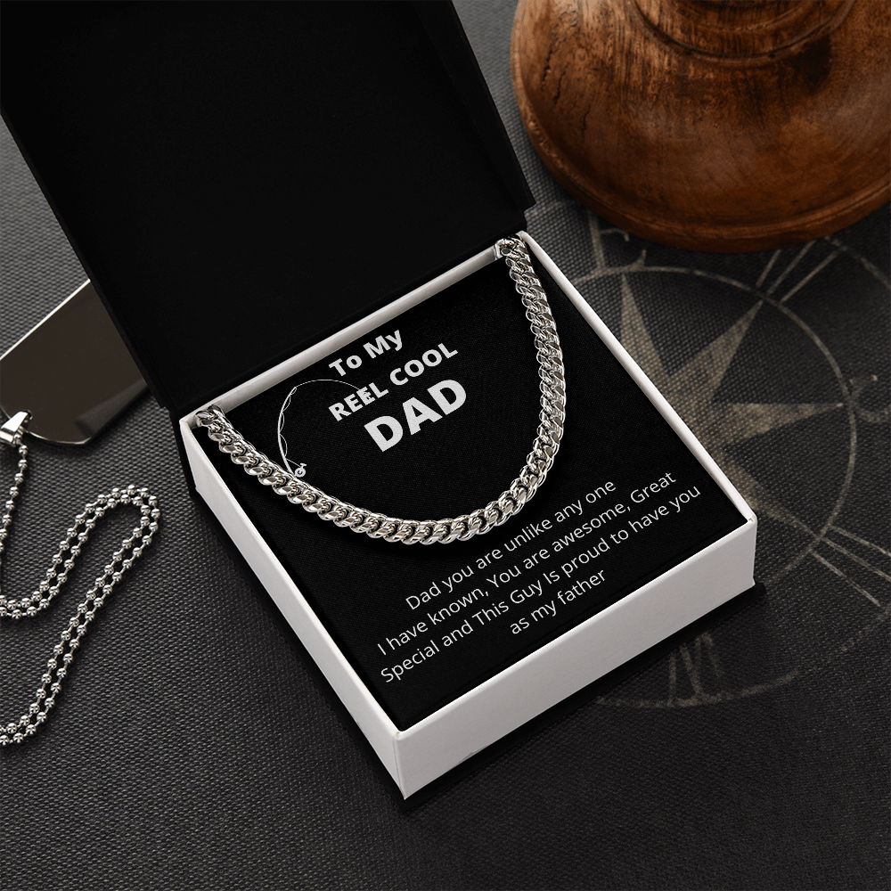 To My Reel Cool Dad | Cuban Link Chain