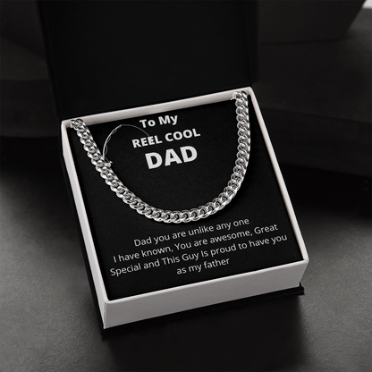 To My Reel Cool Dad | Cuban Link Chain