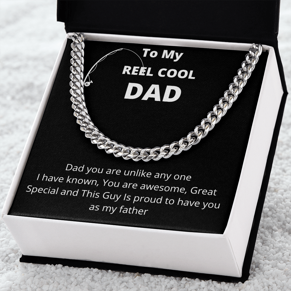 To My Reel Cool Dad | Cuban Link Chain