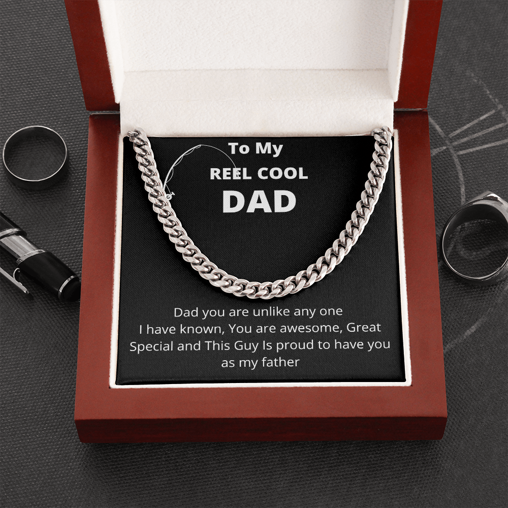 To My Reel Cool Dad | Cuban Link Chain