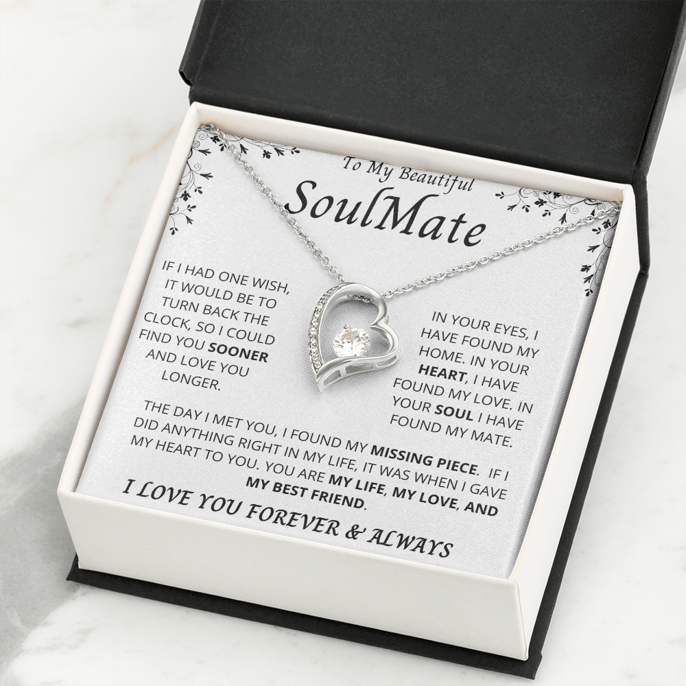 To My Beautiful Soulmate | Forever Love Necklace