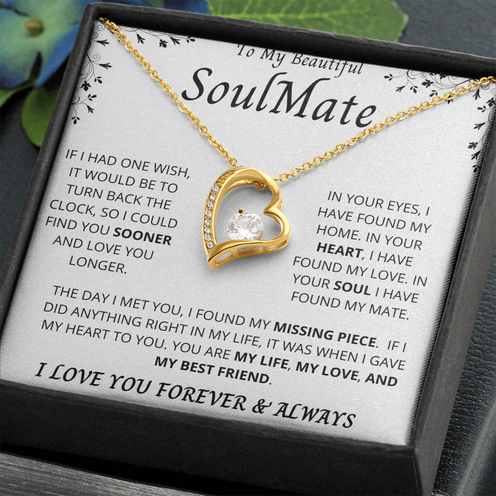 To My Beautiful Soulmate | Forever Love Necklace